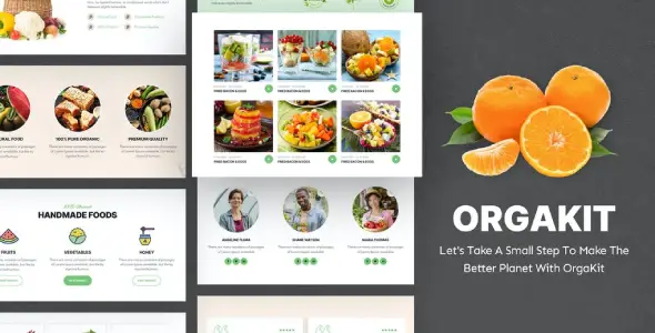 OrgaKit – Organic Farm Elementor Template Kit